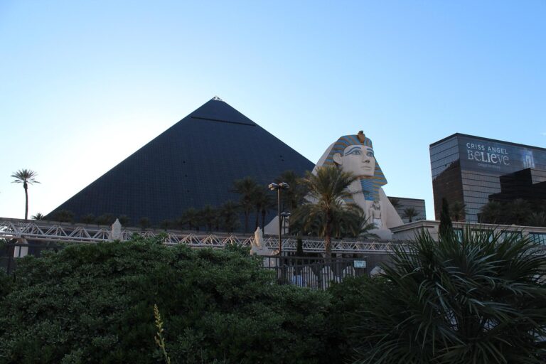 Luxor pyramid hotel exterior, Las Vegas